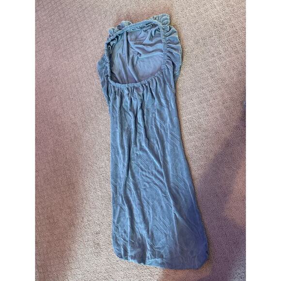 NIB SearchI Washable Stretch Jacquard Gray-Blue Geometric Kitchen Chair Covers - Picture 8 of 9